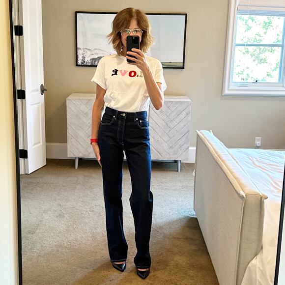 EB DENIM High Rise Straight in Midnight 24 - Picture 5 of 12